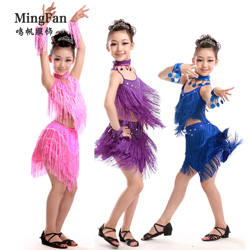 Юбка для латиноамериканских танцев с блестками|dance latin|latin dance skirtchildren latin dancing |