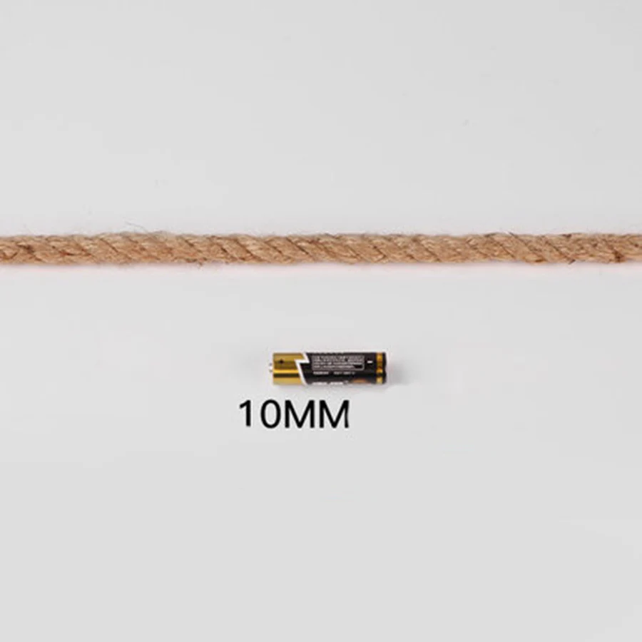 10mm 10m 10 м 50 м 200 м 400 м Конопляный джутовый шнур DIY/декоративный ручной работы витой веревочный аксессуар для бумаги крафт упаковочная коробка линия - Цвет: 10mm 10m