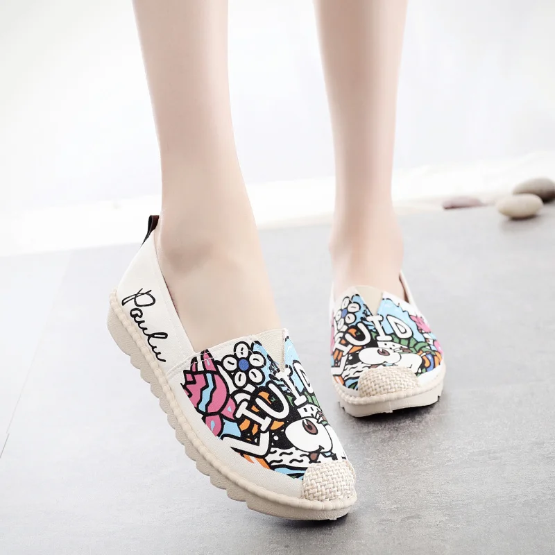 Cresfimix zapatos de mujer женские светильник вес Весенняя парусиновая обувь без застежки