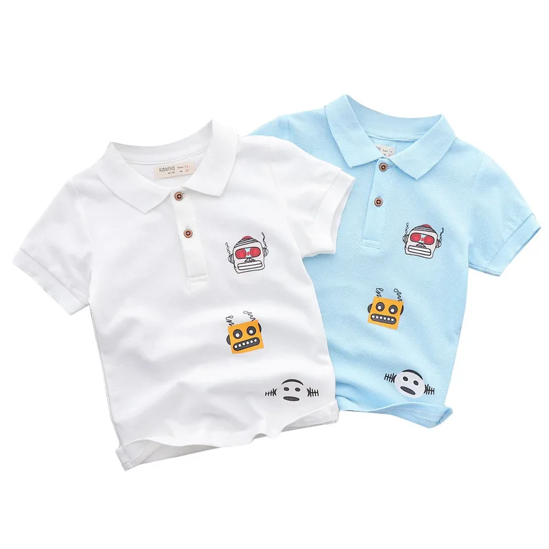 2018 летние модные свободные рубашки-поло с отложным воротником и 3D рисунком для