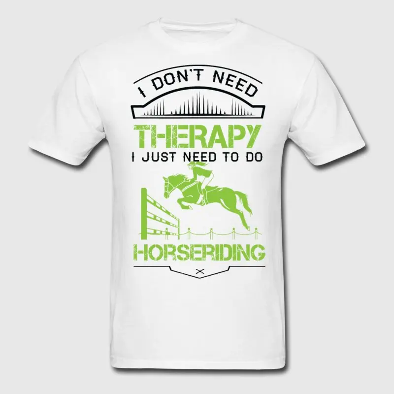 Фитнес футболка Для мужчин одежда мне не нужна терапия просто делать Верховая