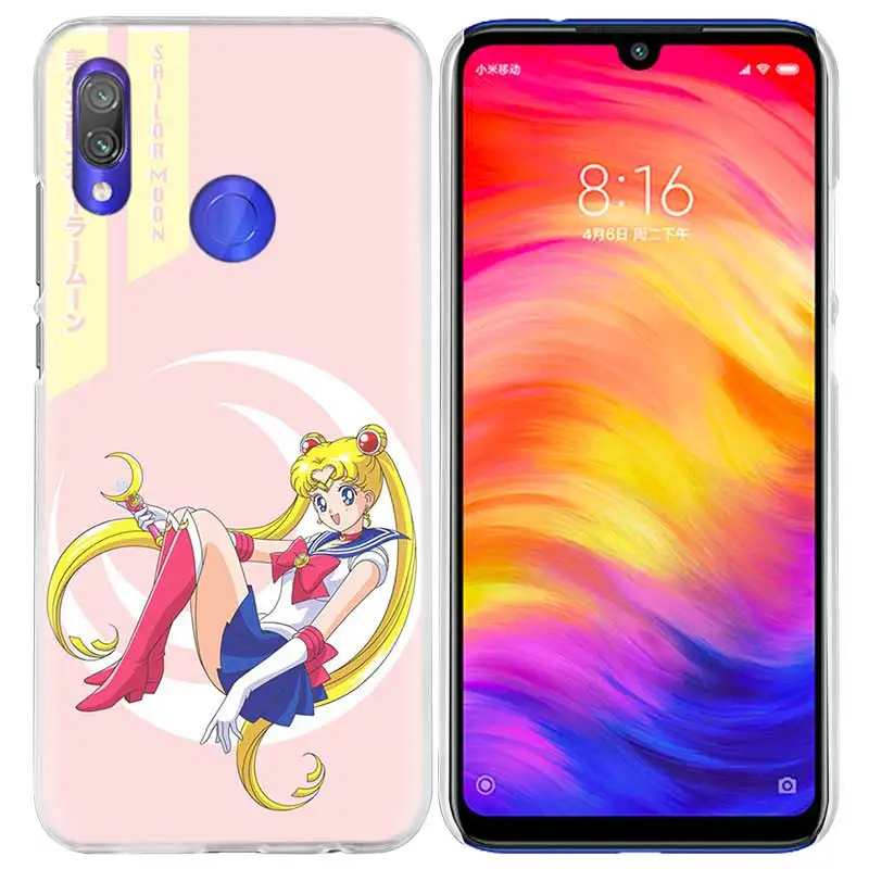 08 Чехол для телефона Sailor Moon Kawai для Xiao mi Red mi Go Note 7 6 6A Pro S2 5 5A 4X mi A1 A2 9 mi x 3 5G 8 lite Play F1 - Цвет: 08