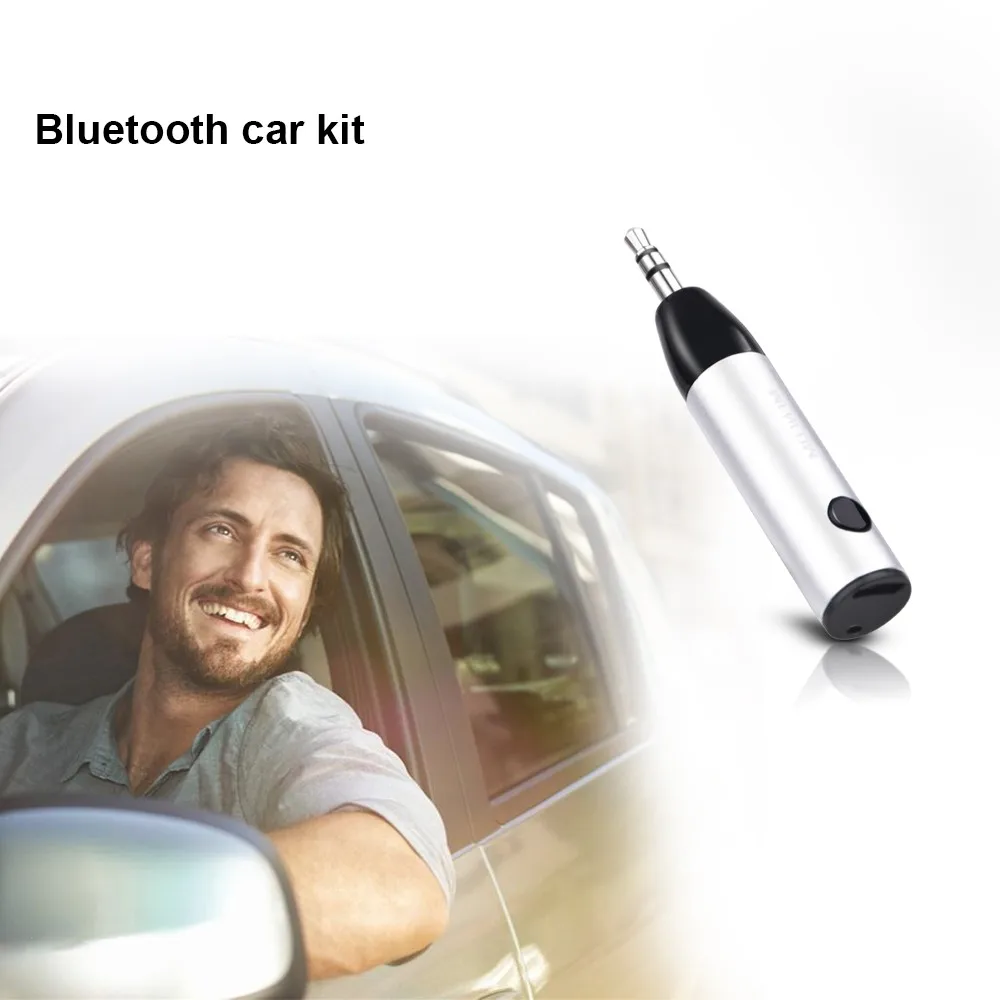 Ihens5 мини музыкальный приемник адаптер 3,5 мм разъем AUX аудио беспроводной Bluetooth автомобильный комплект громкой связи с микрофоном для наушников динамик