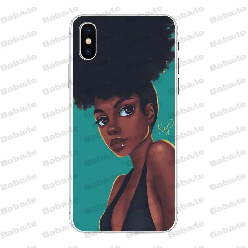 Babaite queen афро меланин поппин черная девушка телефон чехол для iPhone X Xs Xr XsMax 7 7plus 8 8plus 6 6s 5 5S SE 11 11pro 11promax