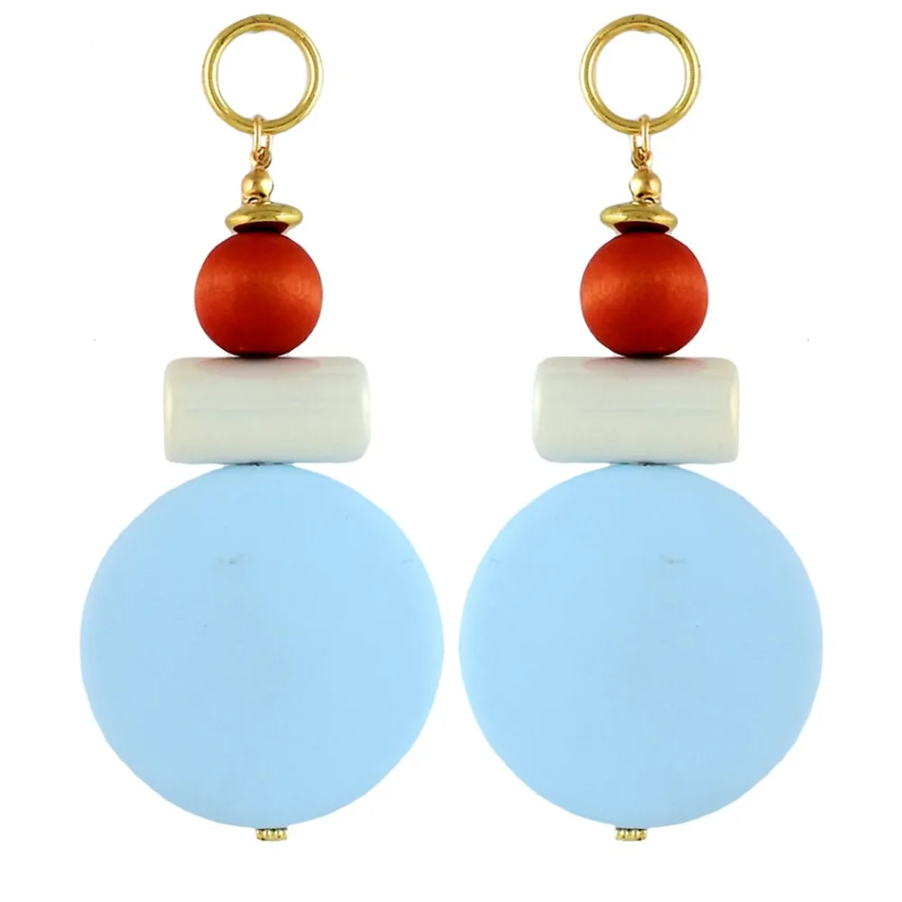 Женские акриловые серьги Inlove длинные подвески с геометрическим рисунком круглые