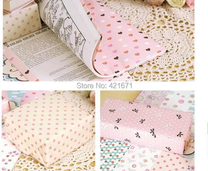 Эксклюзивный бумажный альбом 16 листов/набор набор бумажных пакетов в розовый