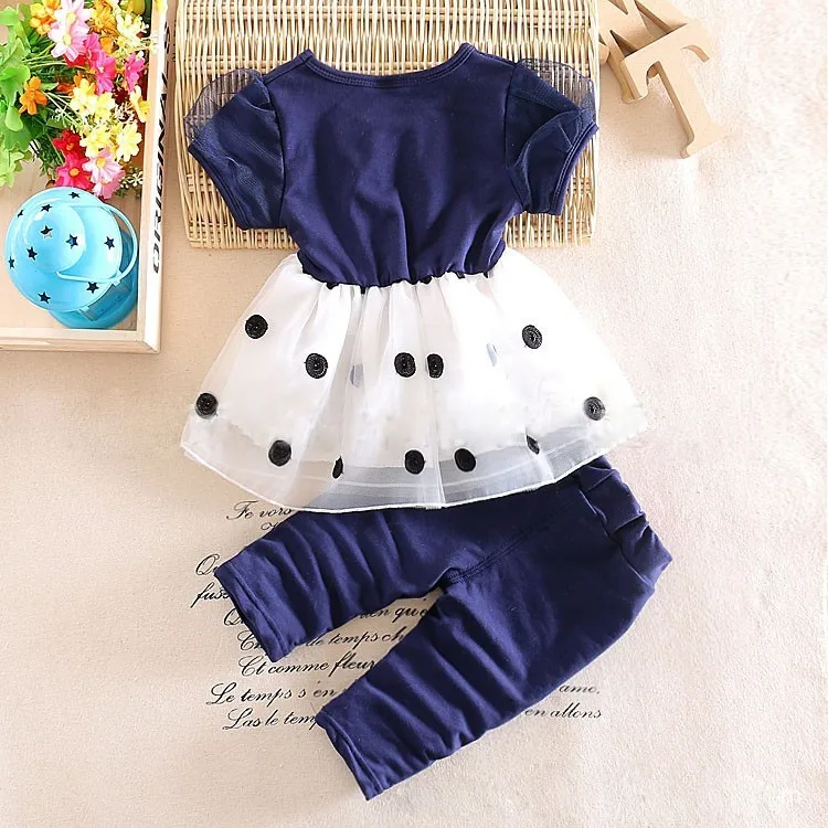 2017 г. Комплекты летне осенней одежды для девочек детский комплект Повседневное