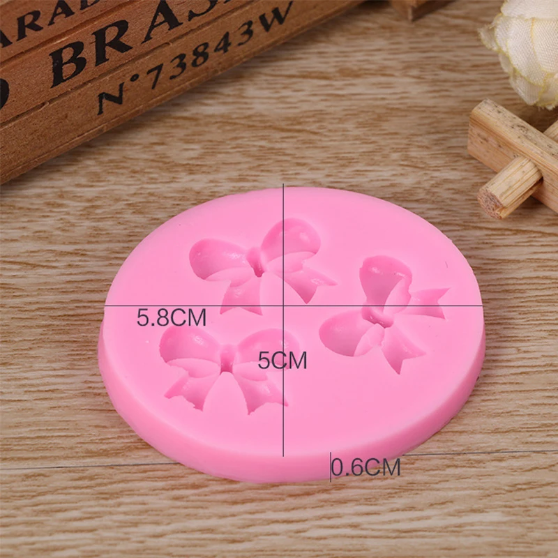 Small Cake Mold Food Grade silicone mold Fondant Decorating Tools Silicone Soap Bow Tie Shape | Дом и сад