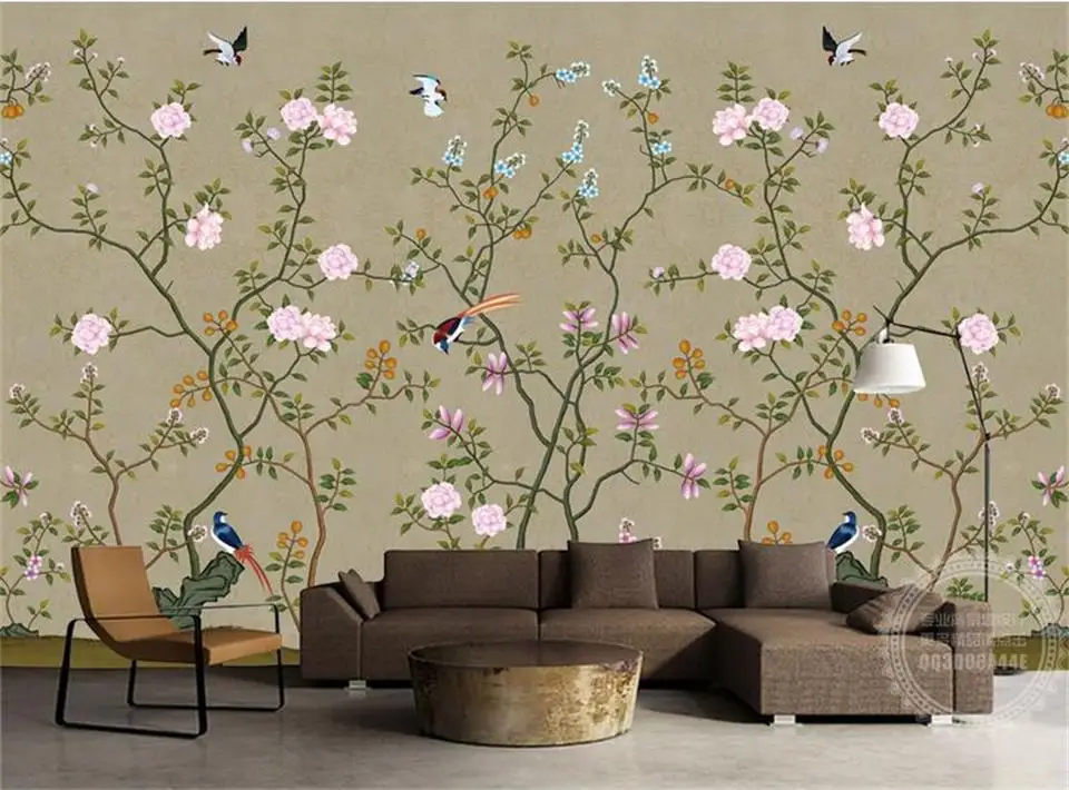 Пользовательские 3d фото обои для детской комнаты роспись ручной росписи птицы и