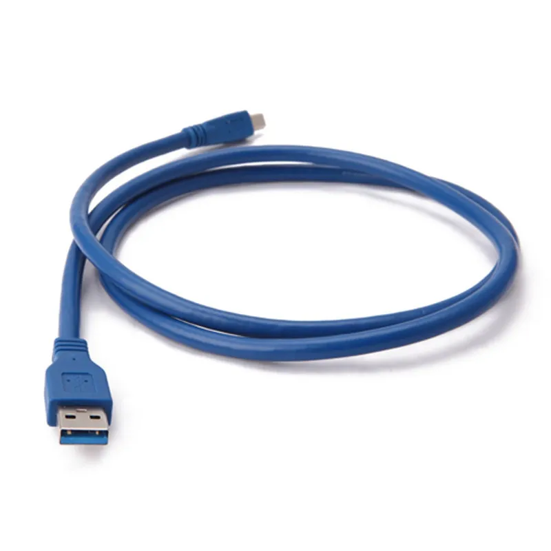 Кабель USB 3 0 типа А папа-папа мини-USB 10 контактов папа синий 30 см/0 м 60 6 100 см/1 150 5 300