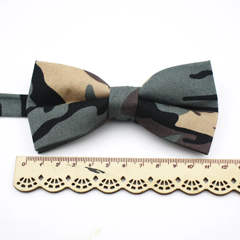 2018 хлопок Camoflage 5 цветов галстук бабочка для мужчин 12*6 см Модный Узкий Карманный