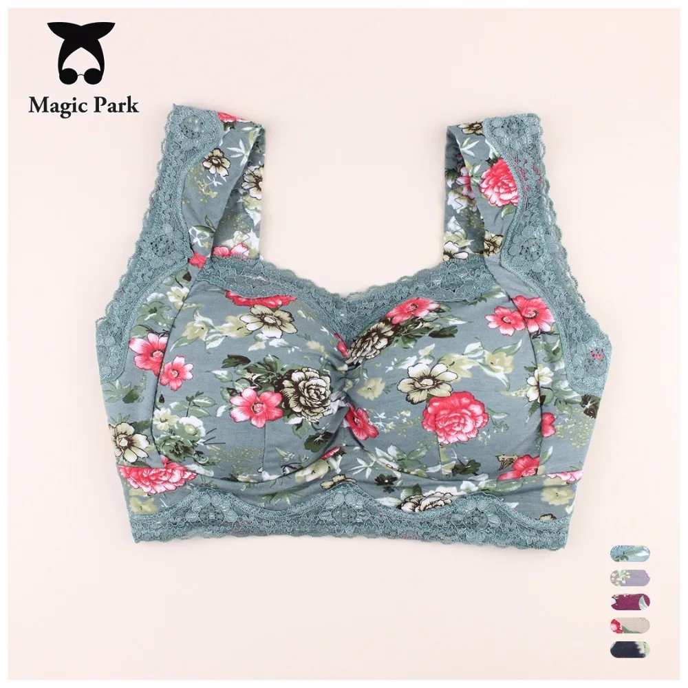 Magicpark 34/75 44/100 BCDE хлопок Бюстгальтеры для женщин Для Беспроводной бюстгальтер