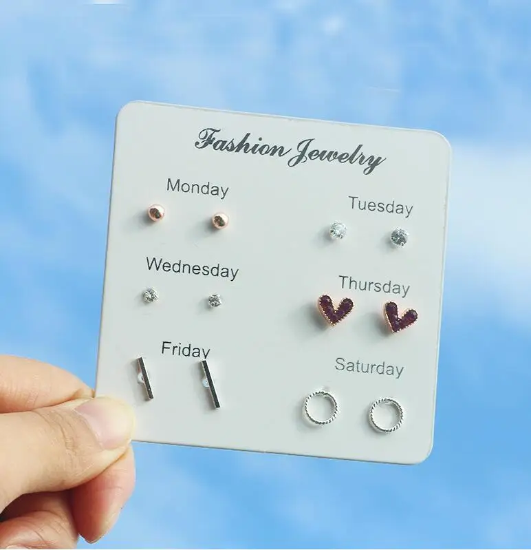 Комплект женских серег с кристаллами и жемчугом в стиле ретро | Украшения