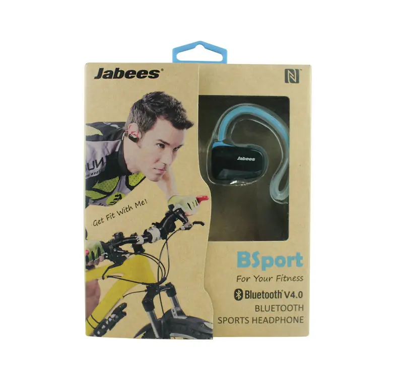 Новинка Jabees Bsport Bluetooth V4.1 Беспроводная Спортивная стерео Водонепроницаемая гарнитура наушники