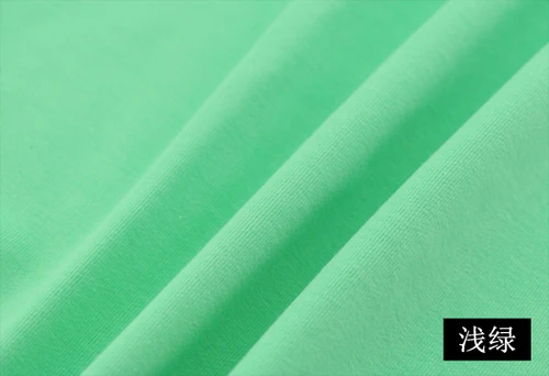 Light green 40S хлопок стрейч трикотажная махровая ткань летний свитер футболка толстовка ткань - Цвет: Light green