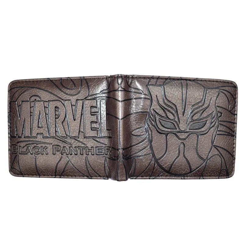 Высокое качество Marvel Мстители бумажник Капитан Америка/Дэдпул/Черная Пантера/Каратель мужские короткие кошельки с карманом для монет