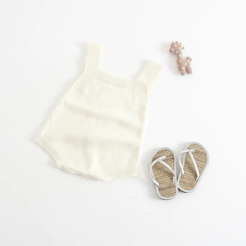 Милые детские комбинезоны с кроликом для девочек вязаные сезон осень весна