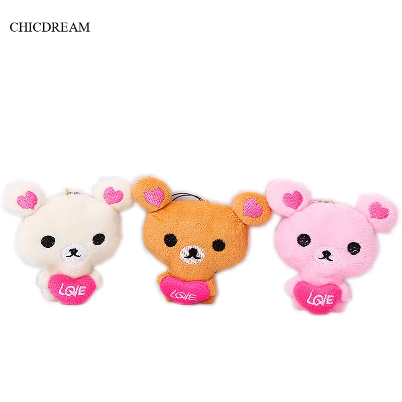 Chicdream 2017 новые Симпатичные Любовь медведь ключ брелок пара кролик Прекрасный
