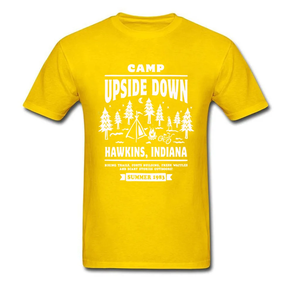 Футболка с надписью Stranger Things Мужская футболка перевернутым дном в европейском