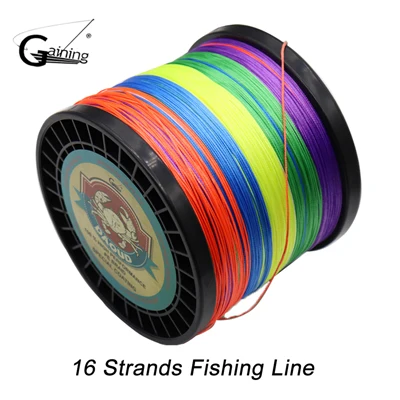 Multicolor Daoud плетеная леска 16 нитей 1000 м многоцветная супер мощная японская многонитевая PE плетеная леска 220LB 136LB 127LB 94LB 77LB - Цвет: Multicolor