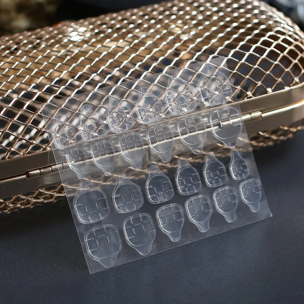 Прозрачные двухсторонние наклейки для ногтей 2 шт. | Красота и здоровье