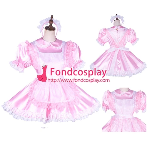 Запираемая горничная Сисси атласно органза платье униформа косплей костюм на