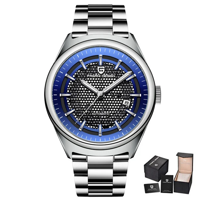 6 Mens Watches Top Brand Luxury PAGANI DESIGN New Mechanical Automatic Fashion Business Men Stainless Steel Watch Erkek kol saati - Цвет: 6