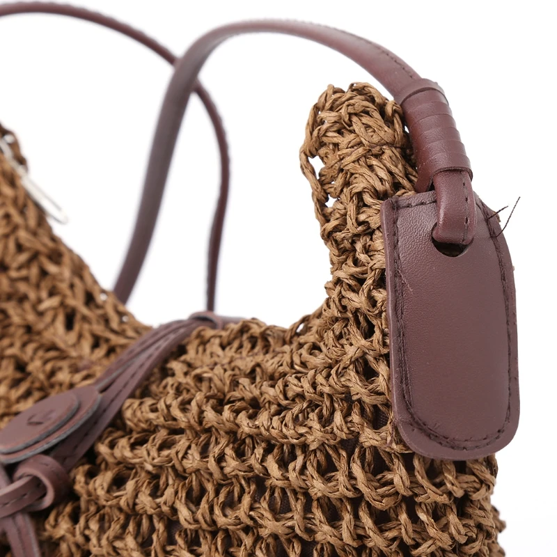 Женская сумка через плечо из соломы тоут пляжная плечо|Сумки с ручками| |