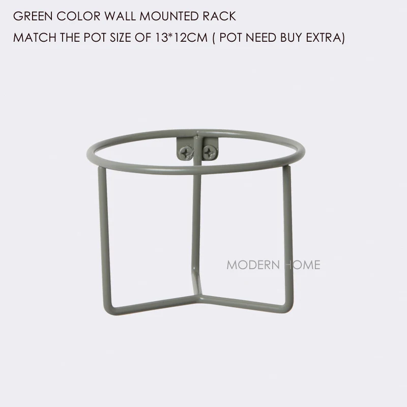 Green Rack for wall Современная мода дизайн столешница использовать или настенный Лофт металлические цветочные горшки стойки лоток для хранения, растения организации корзина горшок - Цвет: Green Rack for wall
