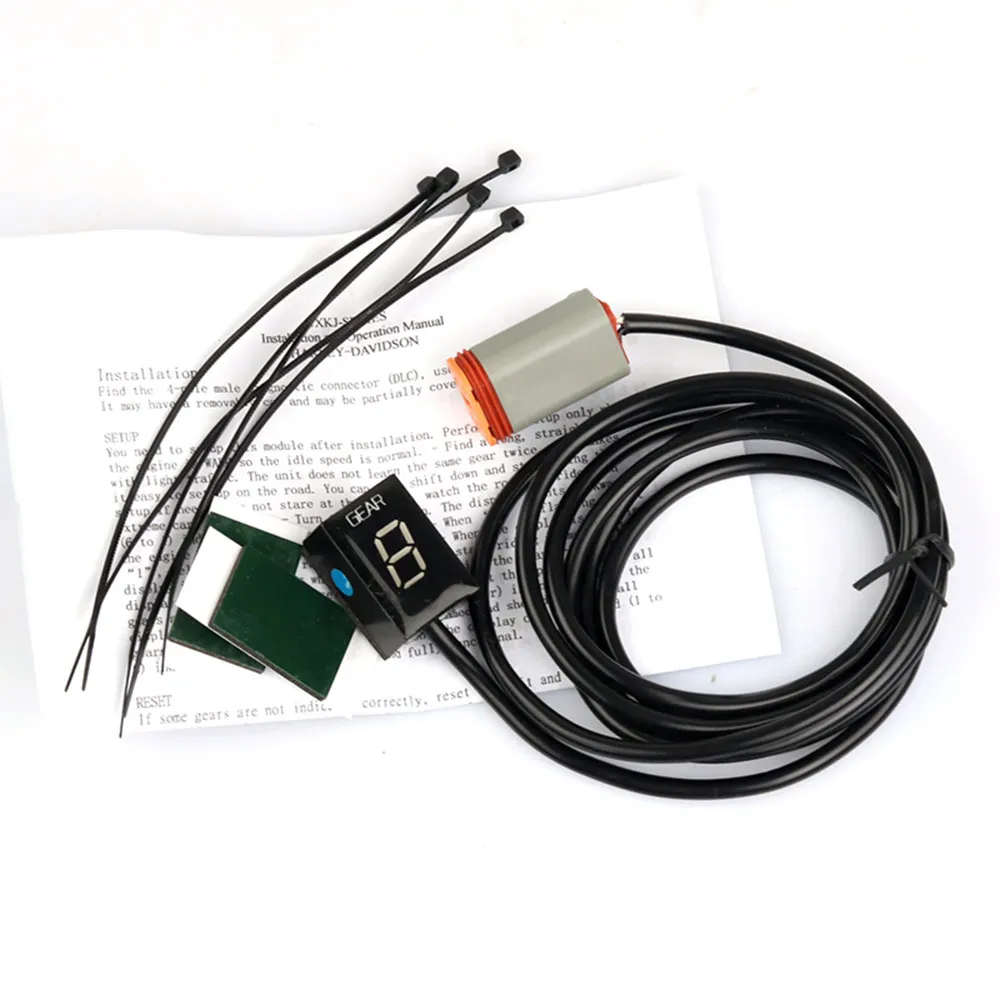 Мотоцикл Ecu Plug Mount Digital gear display модифицированный Универсальный датчик передач дисплей светодиодный цифровой дисплей для Harley Davies