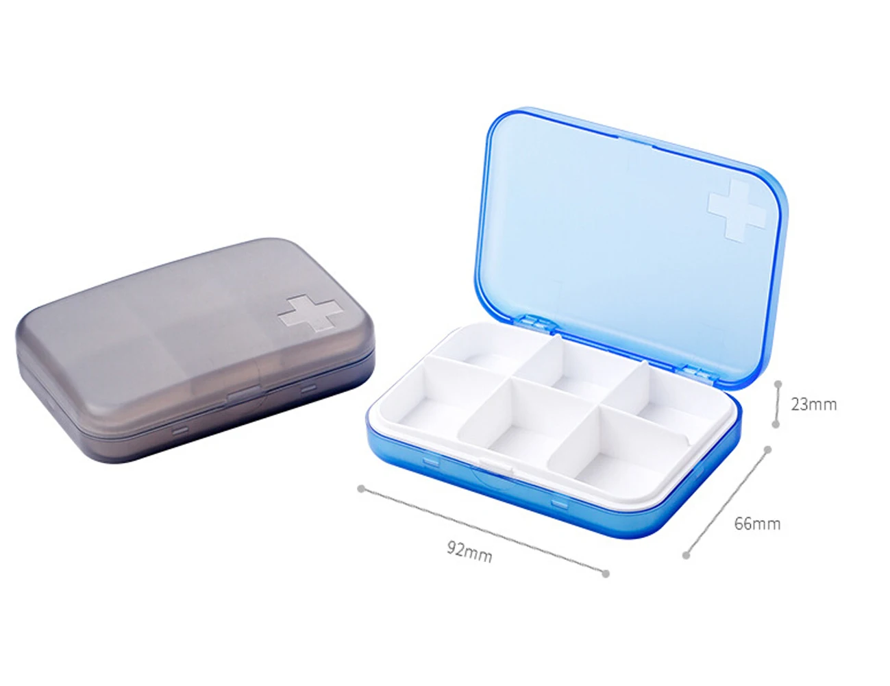 Faroot Travel Weekly Medicine Tablet Holders Organizer Dispenser Case Pill Box Blue | Дом и сад