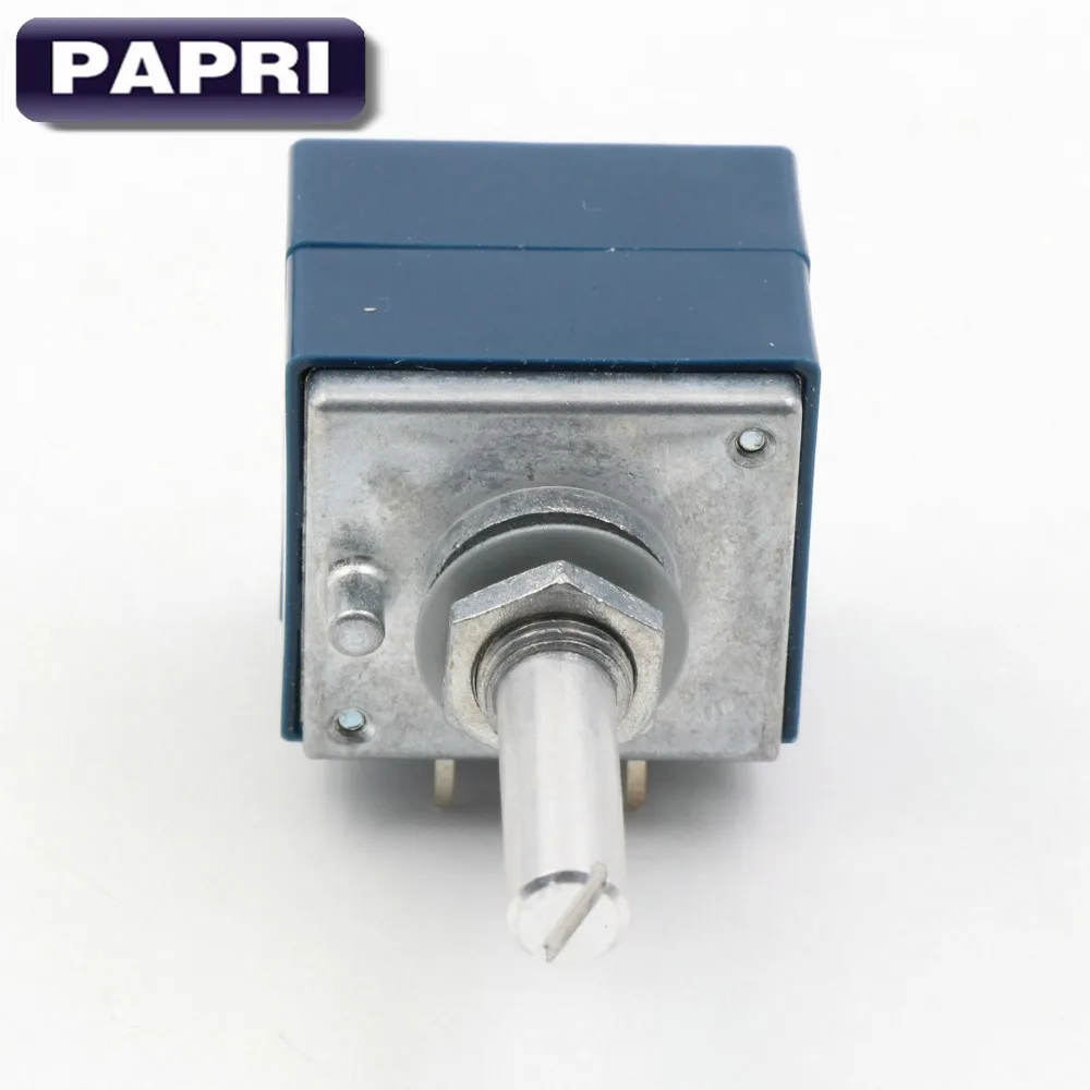 

PAPRI 1PCS 2x100KA JAPAN ALPS RK27 Type VOLUME Potentiometer Dual Slotted Shaft HIF DIY