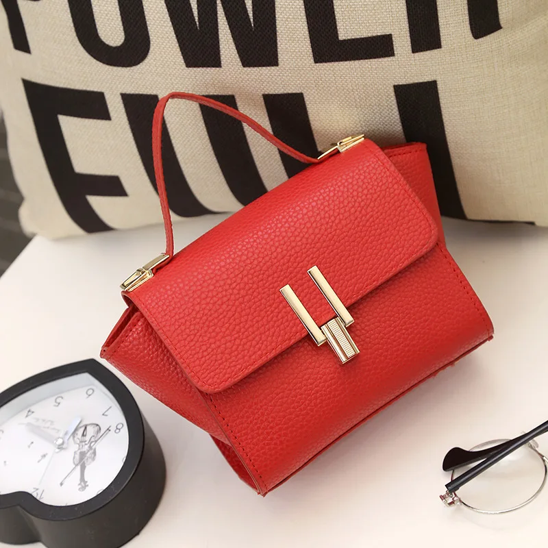 2018 Новый Для женщин модная небольшая трапециевидная Сумка С Откидывающейся