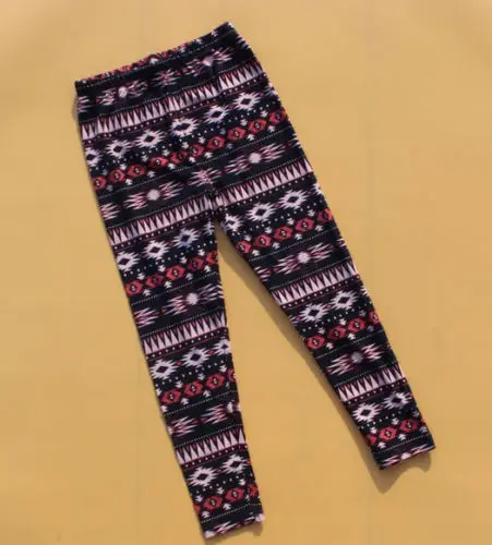Комплект из 2 предметов разноцветные леггинсы с цветочным принтом для маленьких
