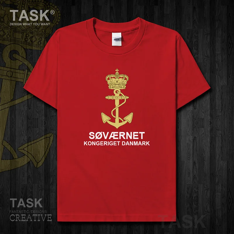 Мужская тактическая футболка темно-датская с коротким рукавом Danmark DK DNK