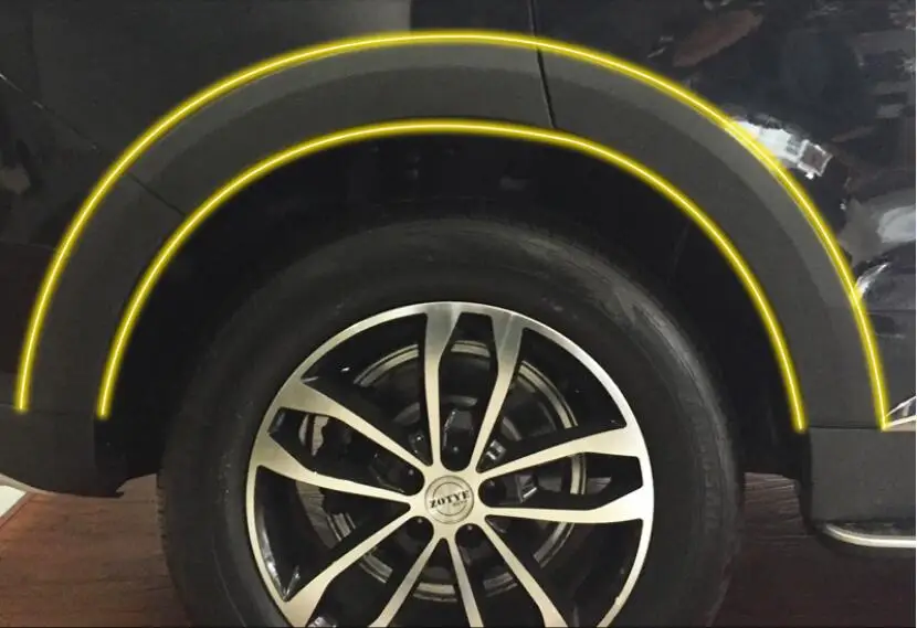 PP колеса автомобиля арки бровей полосой колеса автомобиля Fender крышка рулевого колеса 10 шт./компл. подходит для Zotye T600