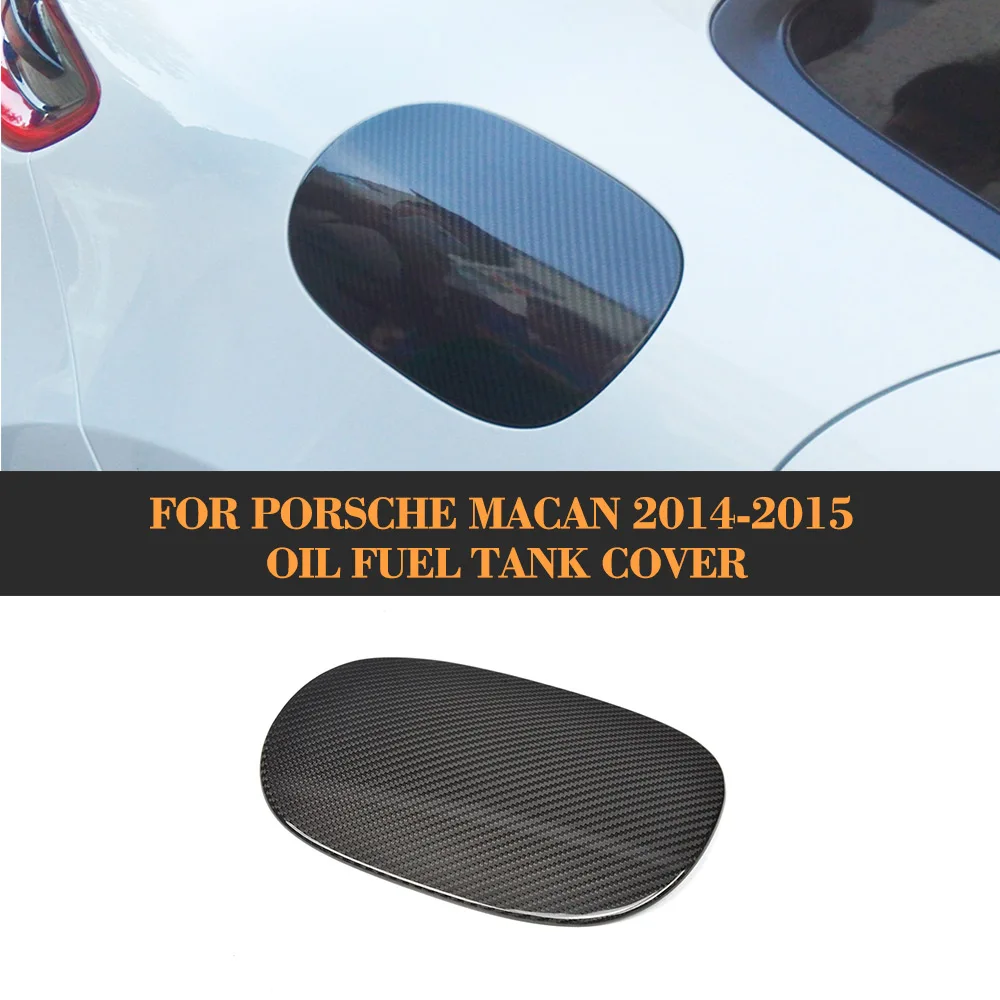 

Carbon Fiber Auto Car Oil Fuel tank cover trim for Porsche Macan 2014-2015