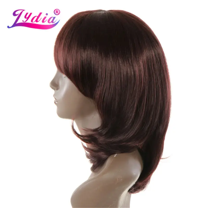 Лидия для черный Для женщин Искусственные парики средней прямо 10 дюймов природа