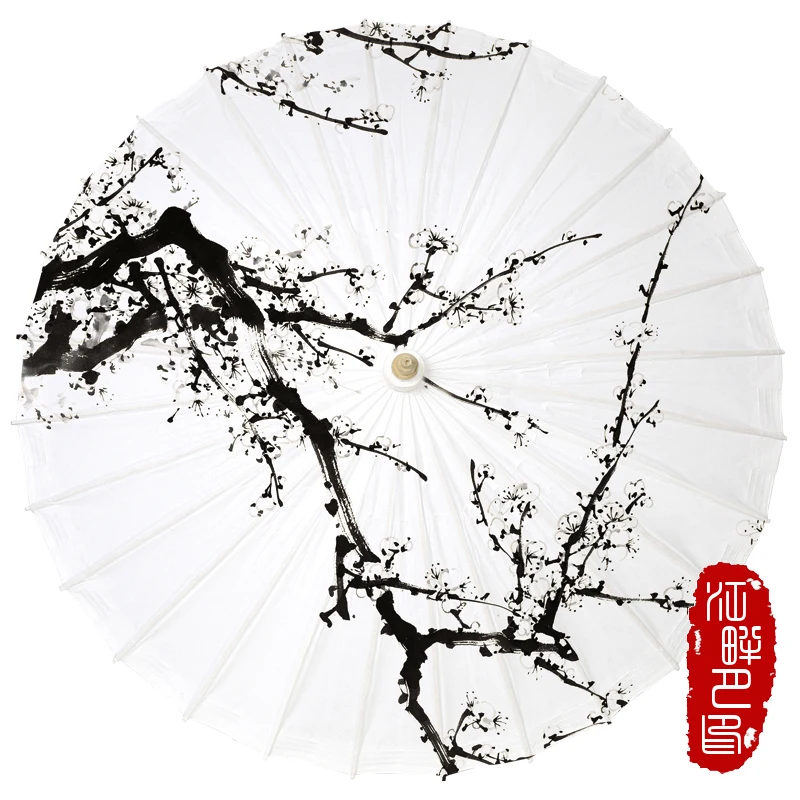 Нежный снег белый цвет масляной бумаги зонтик зимний Вишневый цветок Scence