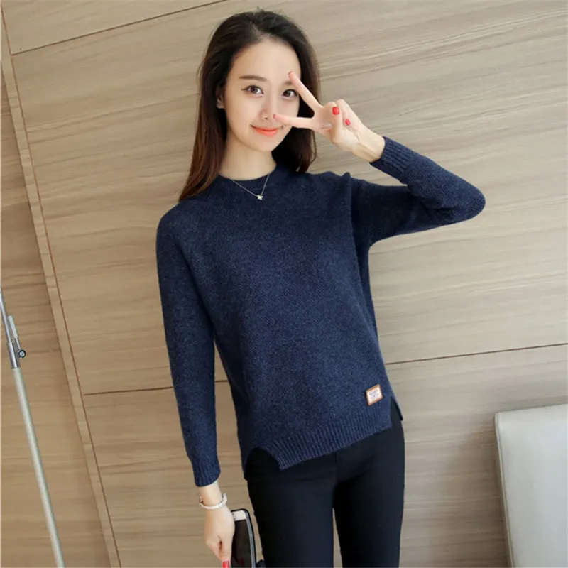 Korean Knitwear Women Sweater Autumn New Female Big Size Long Sleeve Womans Pullover Tops Harajuku Oversized Coat | Женская одежда