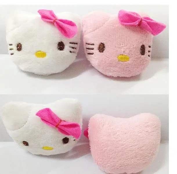 Маленький кулон плюшевая мягкая игрушка hello kitty голова для продвижения подарков, свадебный букет частей, " Мини размер, 60 шт./лот