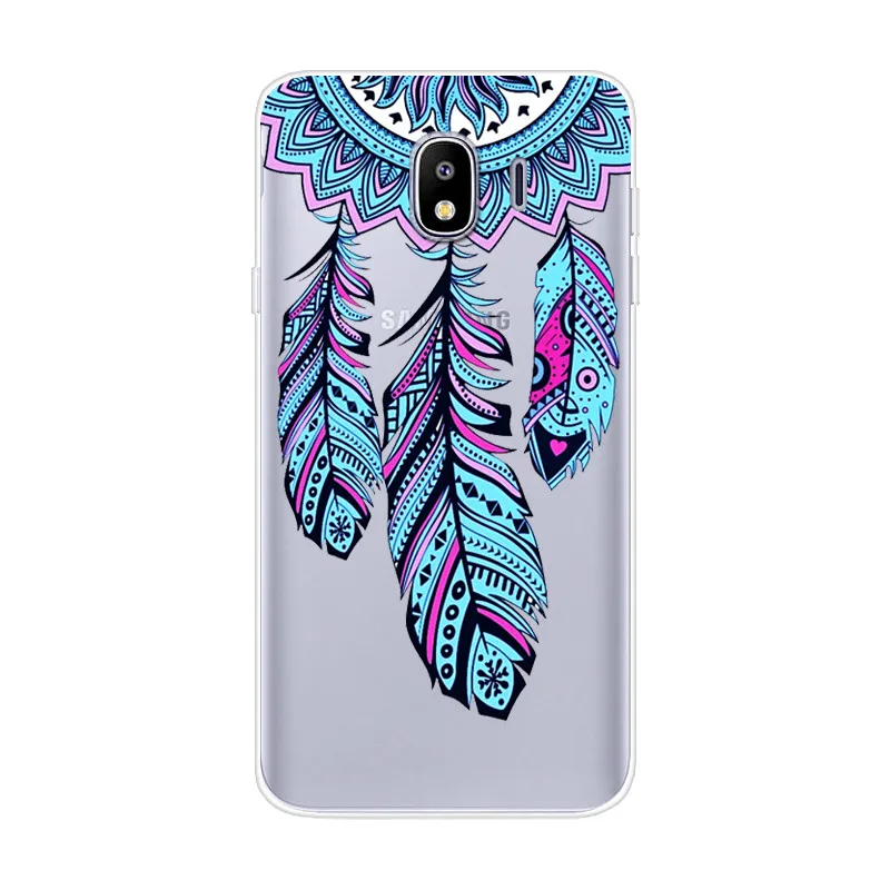 Милый чехол для samsung Galaxy J4 силиконовый с мультяшным рисунком из мягкого ТПУ