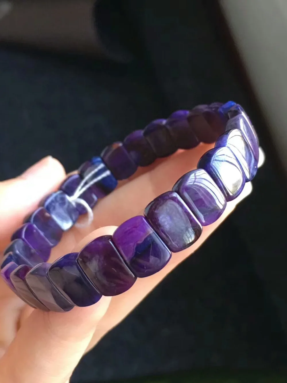 Сертификат натуральный Sugilite синий фиолетовый драгоценный камень для женщин ЮАР