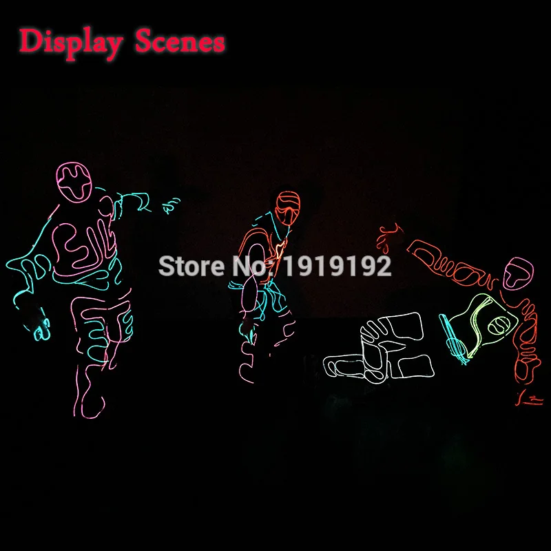 Новинка модная одежда EL SuitsLED/EL светящиеся костюмы перчатки светильник мужские