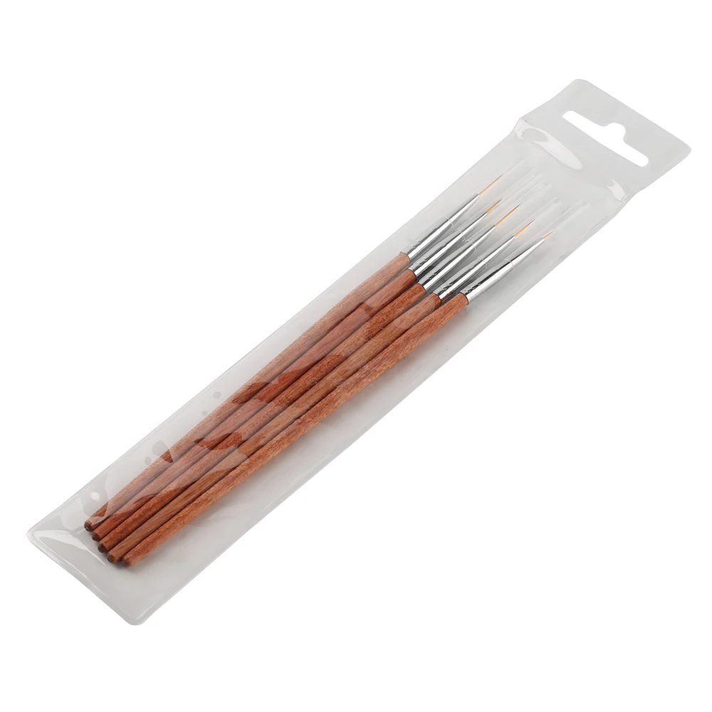 УФ гель Nail Brush Set Redwood ручка Акриловые Рисунок Кистью Liner Живопись гелевая польский