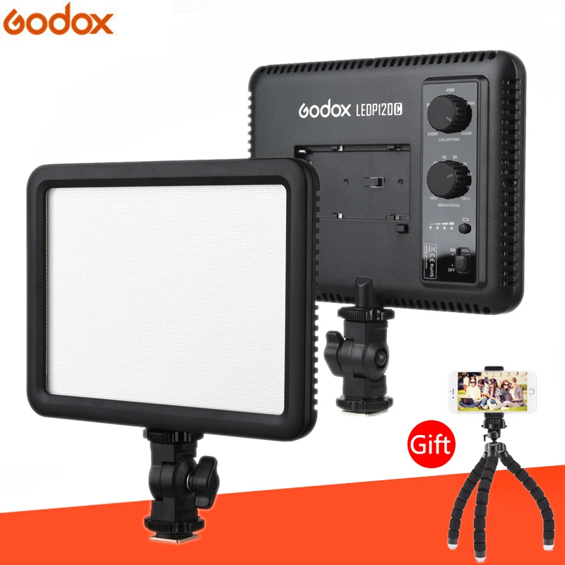 Godox ультра тонкий LEDP120C 3300K ~ 5600K студийный Видео непрерывный свет лампа для камеры