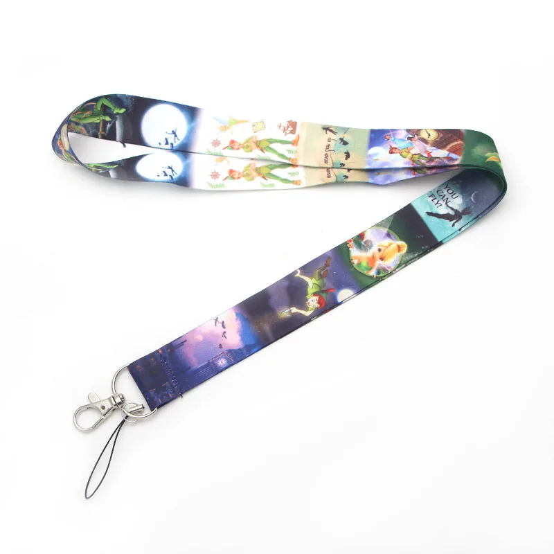 1 P1920 Dongmanli Питер Пэн Детские брелки бейдж со шнурком ID Lanyards/Мобильный телефон Веревка/ключ нашейные ремешки ремни ювелирные изделия - Цвет: 1