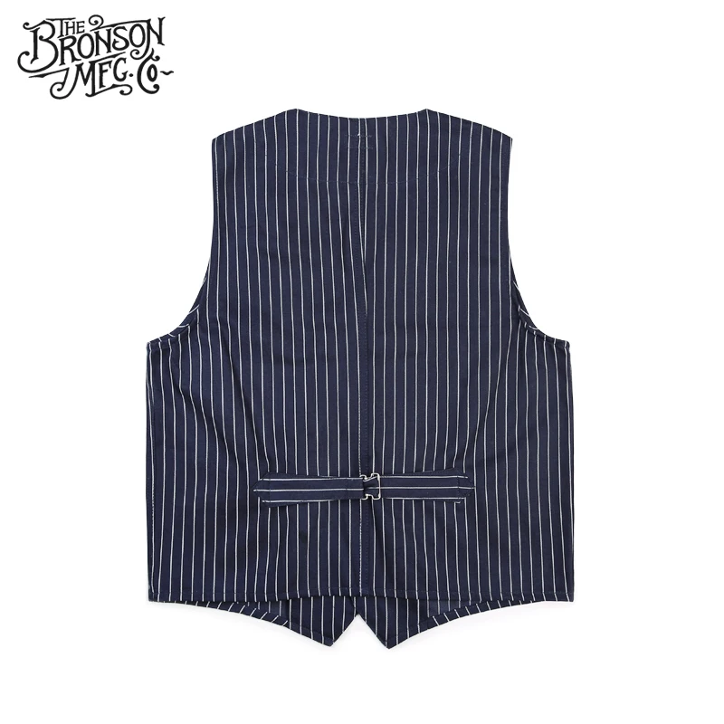 Винтажный Мужской жилет в полоску Bronson повседневный жилет|vest men casual|vest menmens casual vests