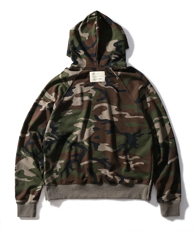 Новинка высокое качество мужские камуфляжные толстовки с капюшоном для