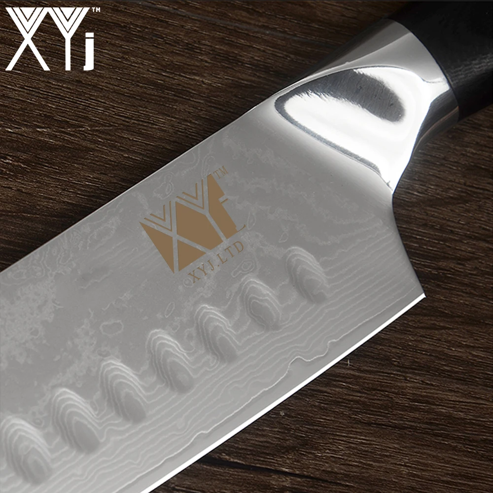 XYj кухонный нож Vg10 67 слой Дамасская сталь японский мясной шеф-повара нарезки